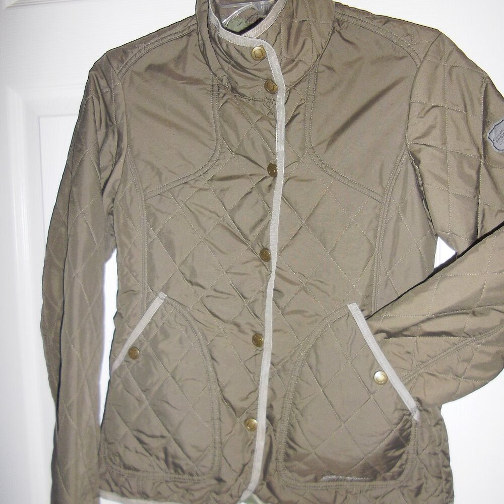Eddie Bauer Quilted Snap Front & Pockets Jacket sz S